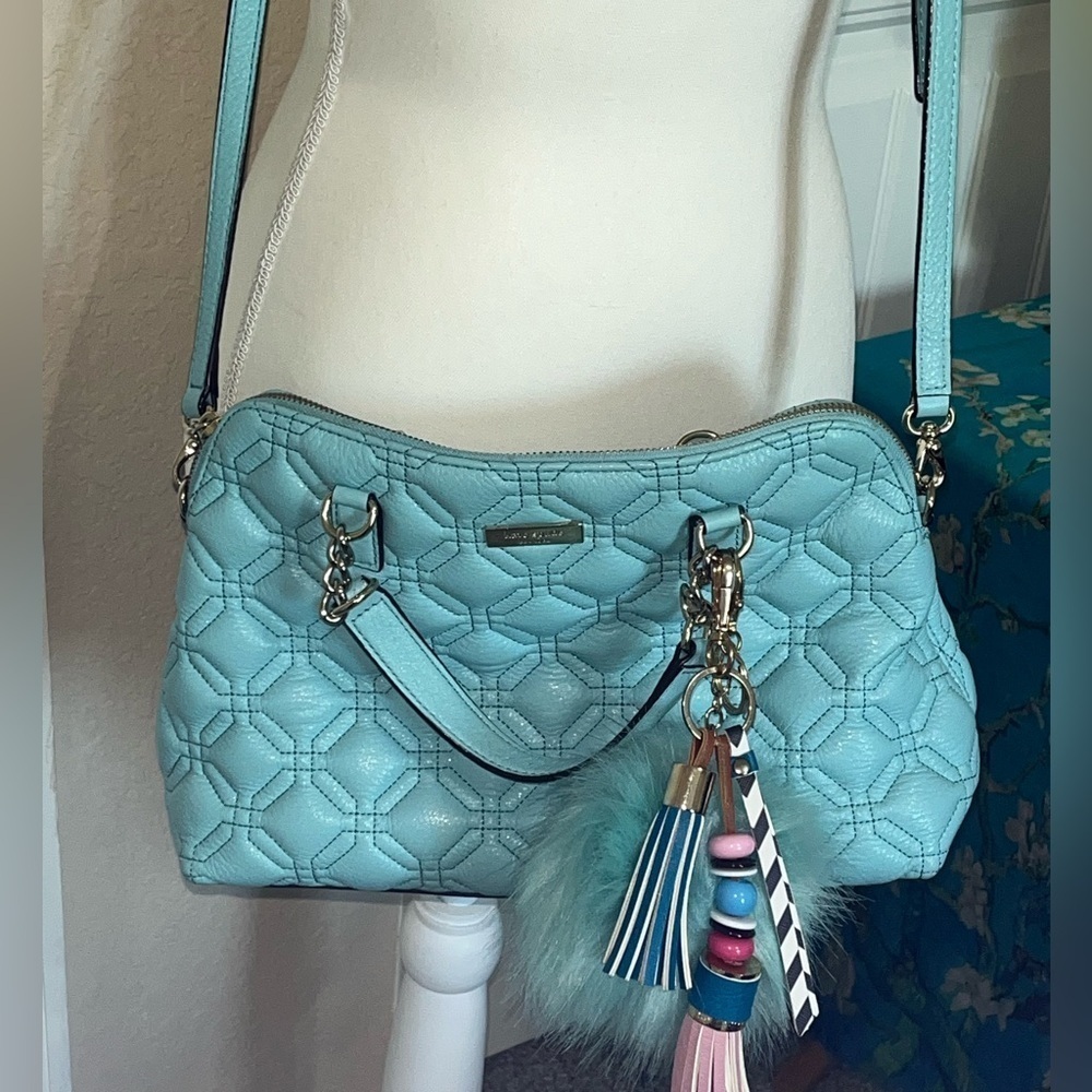Kate Spade Astor Court Rachelle Convertable Quilted Satchel Bag W/Strap - Picture 9 of 16